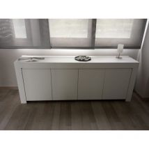Homemania - Madia 4 ante linea Clear in Bianco Opaco