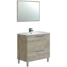 Kit mobile bagno urban anta+cass 80 alaska s/lavabo