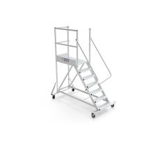 Plateforme Direct-matisere - Mobile Plattform mit Geländer links und hinten - 2 Zugangsrampen - Maximale Arbeitshöhe 4.00m - PTF110G-RS