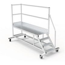 Plateforme Direct-matisere - Mobile Plattform mit Geländer rechts und hinten - Maximale Arbeitshöhe 2.60m - PTF203D