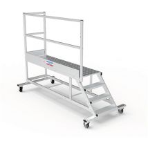 Plateforme Direct-matisere - Mobile Plattform mit Geländer links und hinten - Maximale Arbeitshöhe 2.60m - PTF203G