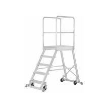 Mobile Plattformtreppe 8 Stufen - Maximale Arbeitshöhe. 3.94m - 6888/08