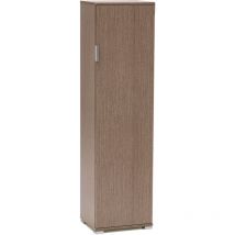 Maury's - mobile porta oggetti in legno di rovere grigio con 3 ripiani 40 x 33 x H151 cm