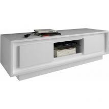 Tft Home Furniture - Mobile Porta tv 2 Ante 156x50x45 cm in Legno tft Frame Bianco Opaco