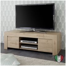 Stilprojectstore-casa E Ufficio - Mobile Porta tv in rovere, 2 ante e vano centrale con mensola l. 138 cm - Firenze
