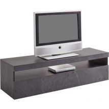 Topquality Furniture - Mobile Porta tv Basso Grigio Report 130x45x36,2 cm