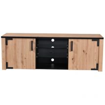 Mobile tv 'bilbao' quercia e vetro, 169x40x57,5 cm