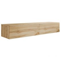 Mobilier1 - Mobile porta tv Charlotte A122, Wotan quercia, Il numero di porte: 0, Numero di cassetti: 0, 180x30x40cm