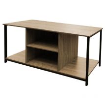 Mobile porta tv industrial 120X40X65H quercia