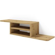 Bim Furniture - Mobile porta tv sospeso minimal dedal cm 90x22x20h Rovere