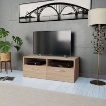 Maison Chic - Mobile Porta TV,Mobili TV,Tavolino tv in Truciolato 95x35x36 cm Rovere MCWN716160 BonneVie