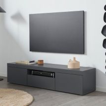 Web Furniture - Mobile porta tv skema Antracite Opaco disponibile in 3 misure