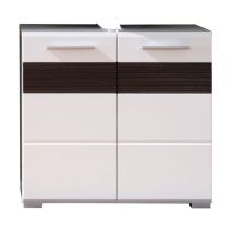 Mobile Sottolavabo Mezzo, Truciolare Melaminico, Bianco, 60x56x34 cm