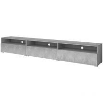 Petits-meubles - Mobile tv 1 cassetto Sloan calcestruzzo 270cm