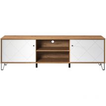 Trendteam - Mobile tv 2 ante e 2 nicchie bianco opaco L183 cm - Touch