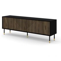 Petits-meubles - Mobile tv 4 ante Aglaé nero 180cm