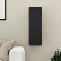 Maison Chic - Mobile TV,Mobile Porta tv Salotto,Supporto per tv da Soggiorno Nero 30,5x30x90 cm in Truciolato NVIW69482 BonneVie