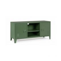 Giordanoshop - Mobile tv con 2 Ante 40x120,5x58,5 cm Cambridge in Acciaio Verde