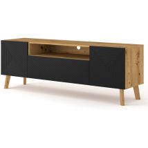 Mobile TV 3 ante Nexa marrone e nero 160cm