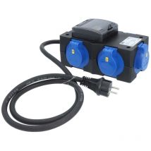PCE - Mobilverteiler, Stromverteiler st.anton 230V 16A mit Stromzähler und fi Schalter