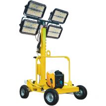 Kompak - Mobiler LED-Lichtmast Umfeldbeleuchtung 800 Watt 3.000m² Ausleuchtung