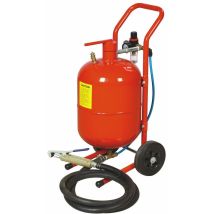 Varan Motors - Nesb-01-1 Mobiler Sandstrahler 19 Liter Sandstrahlgerät Mobil Sandstrahlen Inkl. Zubehör