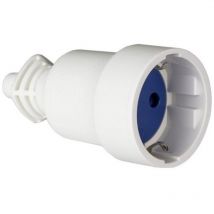 Mobiler Sockel 2P+E, 16A 250V PVC-Klappkabelklemme für einfachen Klemmenanschluss weiß