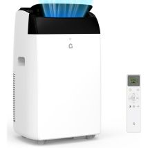Mobiles Klimagerät 12000 Btu 4-in-1 – 45l/tag, Leise 53 Db, Digitaldisplay, Fernbedienung, 24h Timer – Schlauch Inkl.