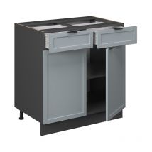 Vicco - Mobiletto base per cucina Fame-Line, Blu-grigio chiaro, 80 cm senza piano di lavoro