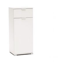 Maury's - mobiletto con anta e 1 cassetto bianco 45 x 38 x H103 cm