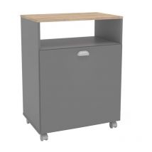Mobili ausiliari di lavandry in colore grigio 61x80x40 cm