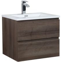 Mobile da bagno Angela 60cm Rovere Marrone - armadio mobiletto lavabo