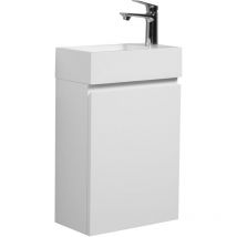 Mobile da bagno Gabinetto Angela 40cm Bianco Opaco - armadio WC mobiletto lavabo