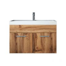 Mobile da bagno Paso 01 80cm Rovere - armadio mobiletto lavabo