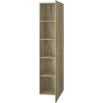 Armoire En Chêne 1 Porte + 4 Étagères