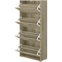 Vier-holz-kabinett 67x28x147h cm Eiche - King Home