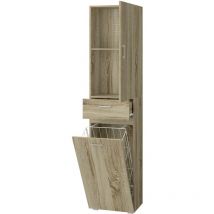King Home CABINET 1Front + 1Schublade C/Chestle Holder 45x32x195h cm Eiche