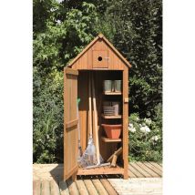 Alce - mobiletto 'utile 3' casetta portattrezzi in legno 77x54,3x179 cm