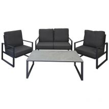 Mobilier de jardin Germantown 104 , 0x0x0cm, Tapisserie, Métal