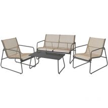 Mobilier1 - Mobilier de jardin Richardson 117 , 0x0x0cm, Cep plastique, Métal