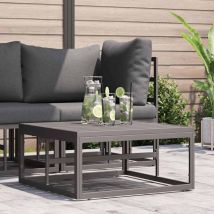 Vidaxl Outdoor Furniture Black 70 X 70 X32 Cm Metal