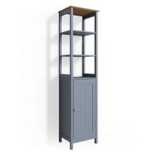Meuble de rangement de salle de bain Bianco, Gris, 40 x 160 cm Vicco