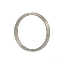 Anneaux plats ø28 chrome mat x10 - Mobois