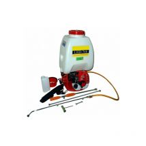 Prodiytools - mochila de sulfatar de gasolina motor de 26CC 26 litros 11 kg caudal de 7 lmn sulfatadora pulverizadora huerto jardin 3 lanzas