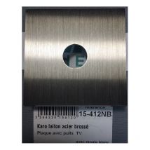 Mod Elec 15-412NB - Karo Brass Brushed Steel Front - TV Well