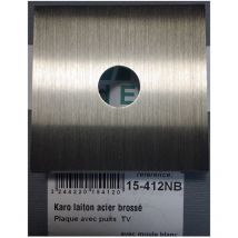 Mod Elec 15-412NB - Frente Karo Brass Brushed Steel - Caja de TV