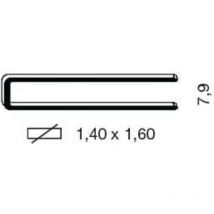 As Cuatro - Agrafes Millar de type 14 x 50 mm – Agrafes pour agrafeuse pneumatique modèle – 14
