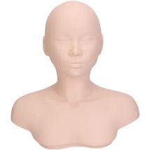 Modèle de tête de beauté et de soins de la peau pour salon de beauté, pour apprendre les techniques de massage et d'acupuncture, bandeau factice et