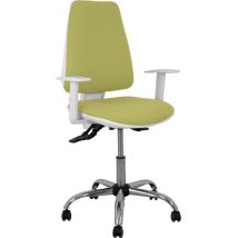 Pc Silla Elche Chaise De Bureau Blanche Réglable