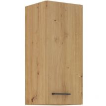 Modena - Hochschrank - 2 Türen - 30 X 31 X 72 Cm - Artisan Eiche / Matt Schwarz